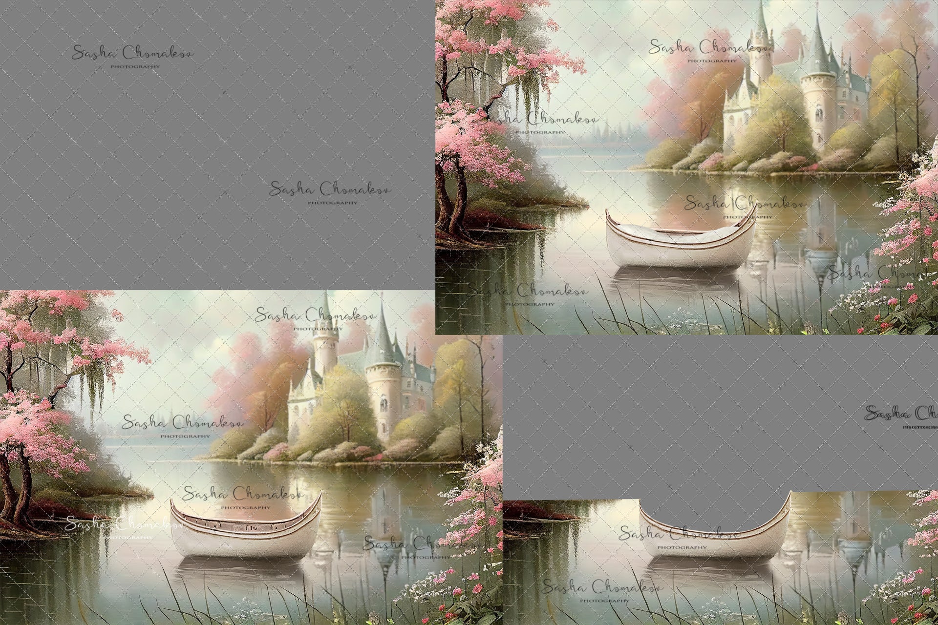 Digital Backdrop Ai generated and hand painting