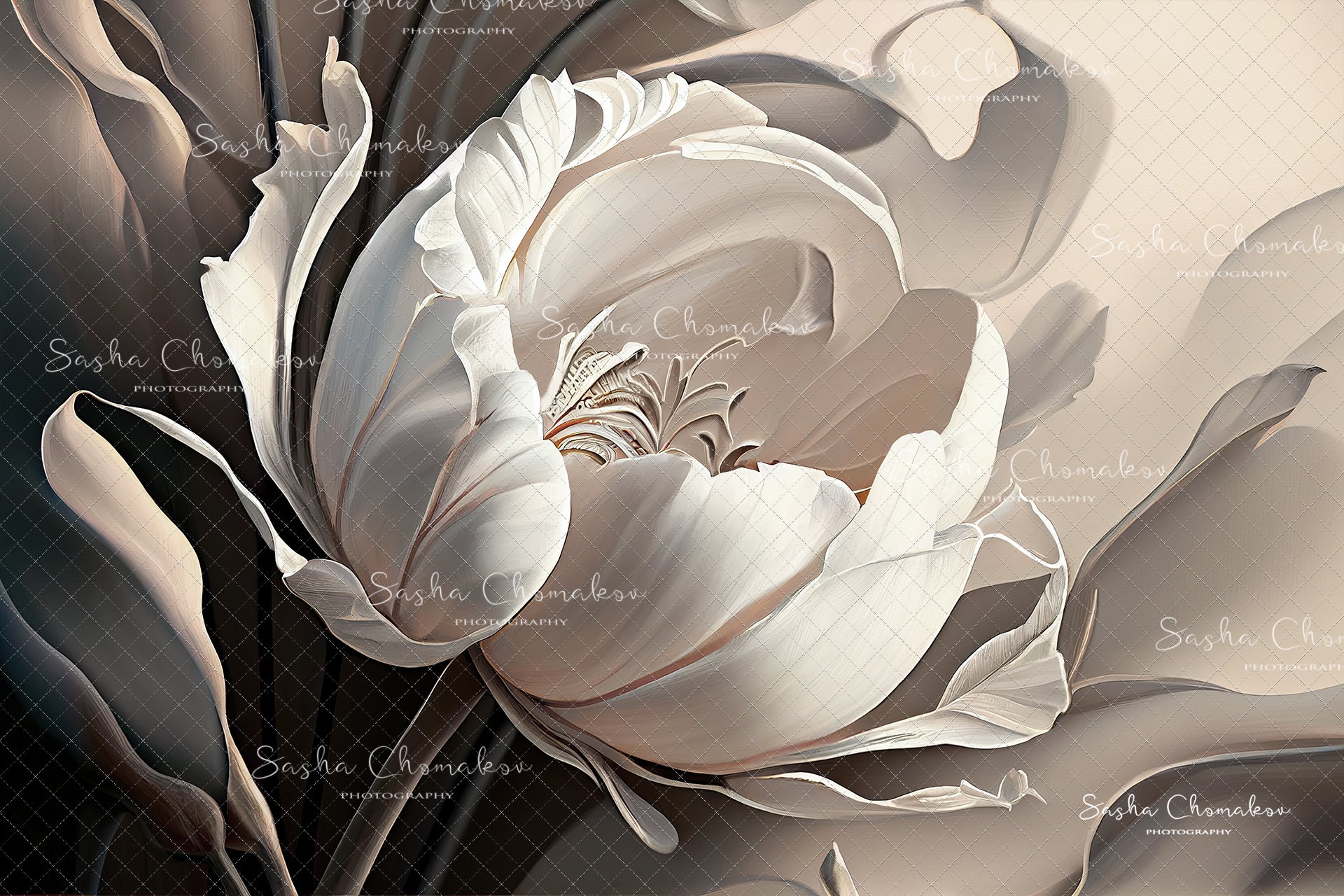 Digital Backdrop Ai generated composite