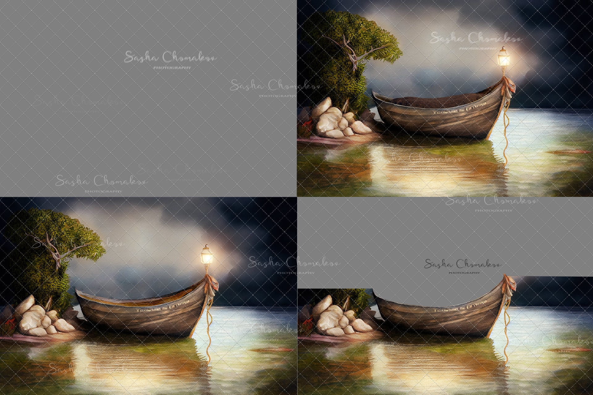 Digital Backdrop Ai generated and hand painting