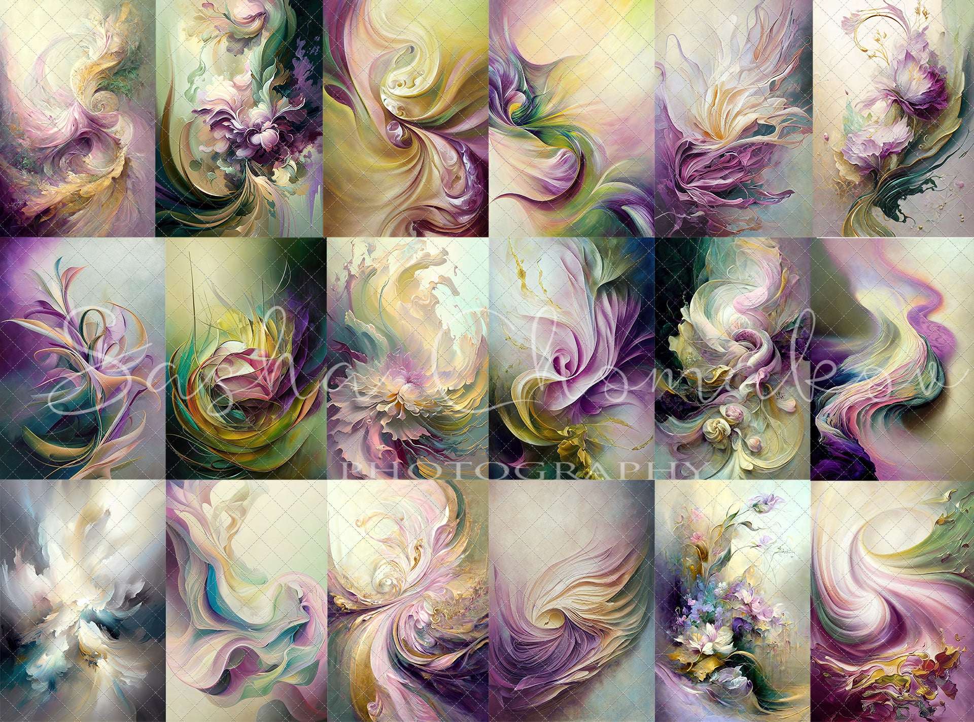 Backdrops textures panels rainbow 2 Ai generated