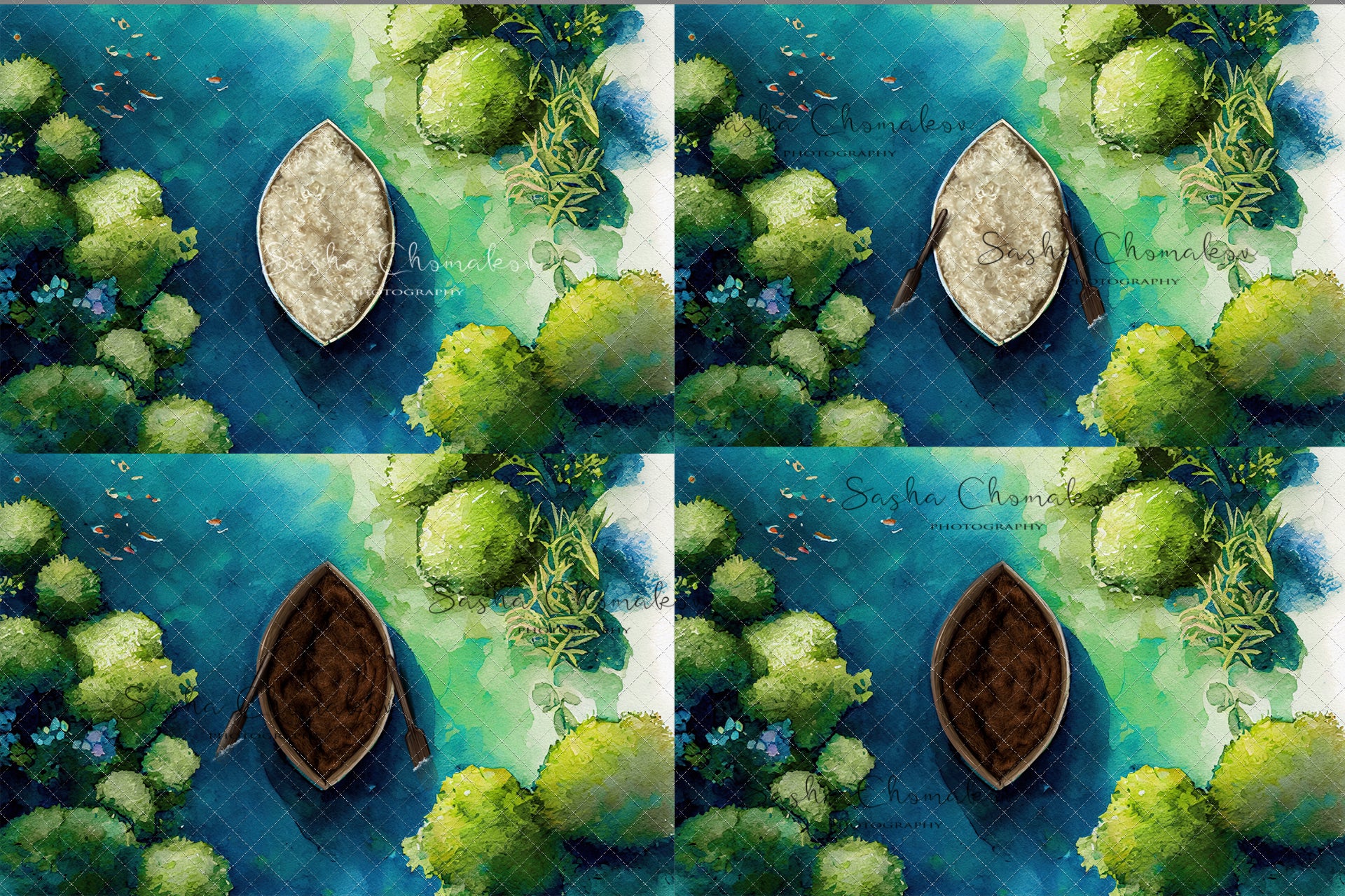 Digital Backdrop Ai generated composite