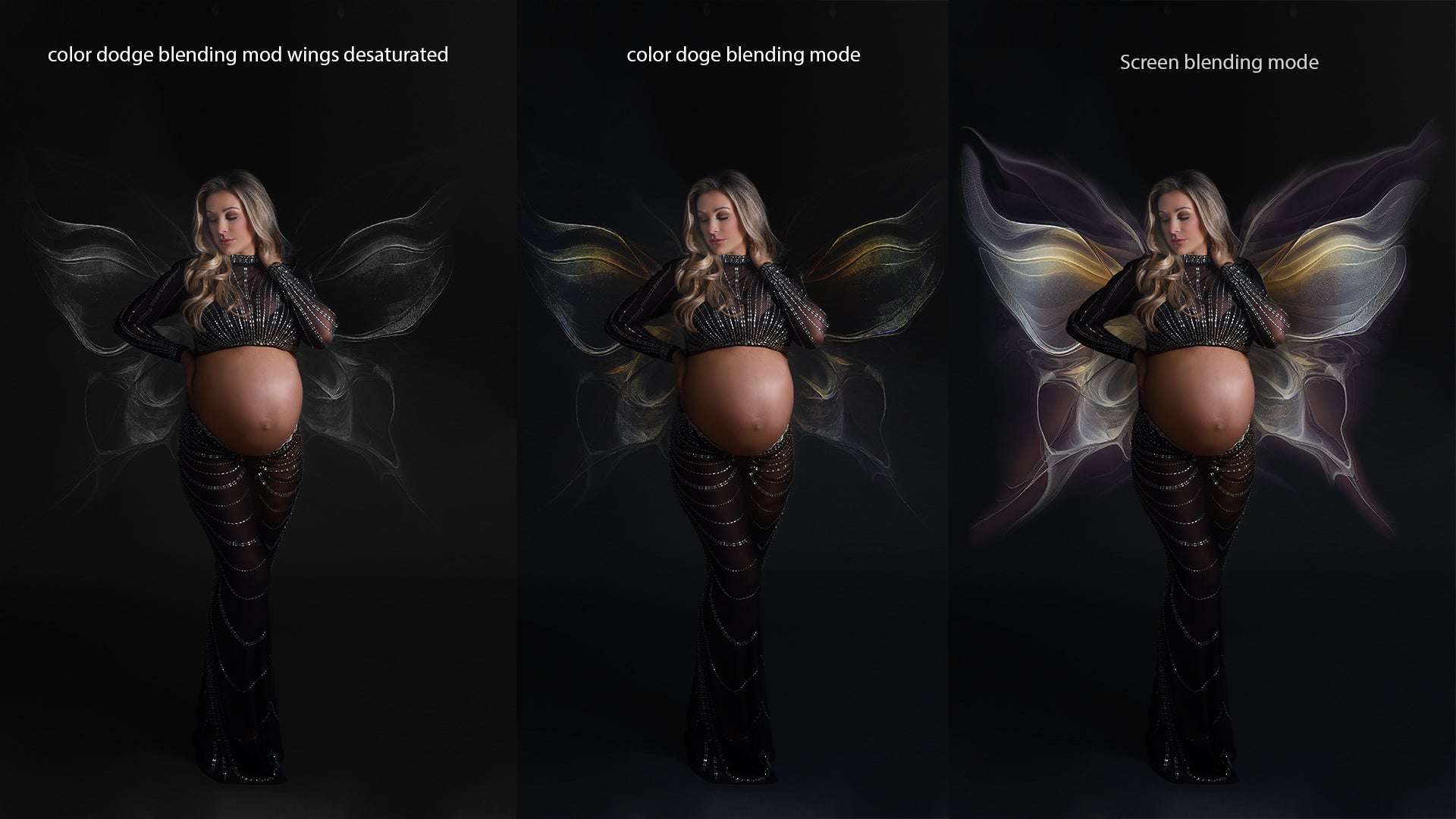 Backdrops shimmering fabric on dark set 2 Ai generated