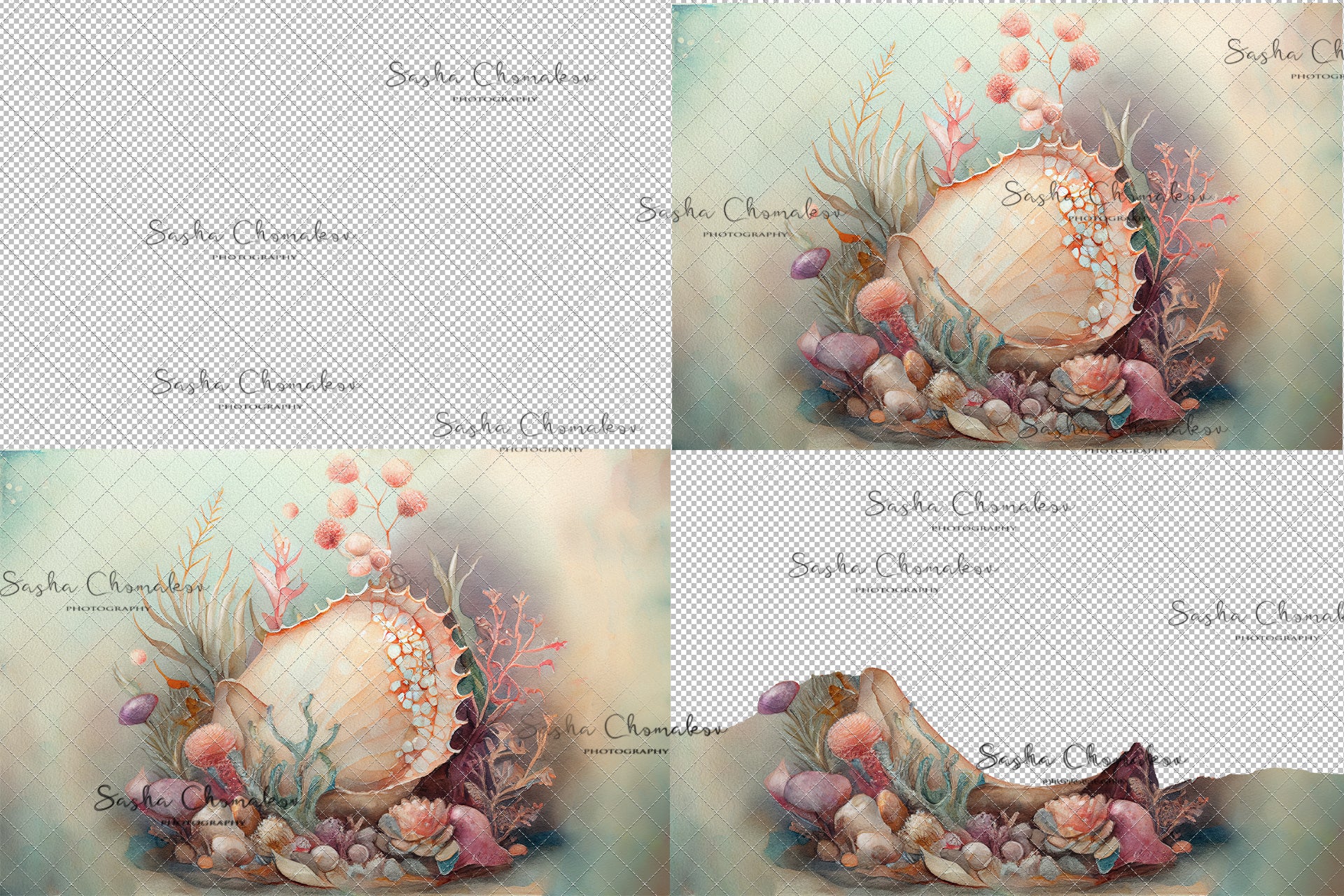 Digital Backdrop Ai generated composite