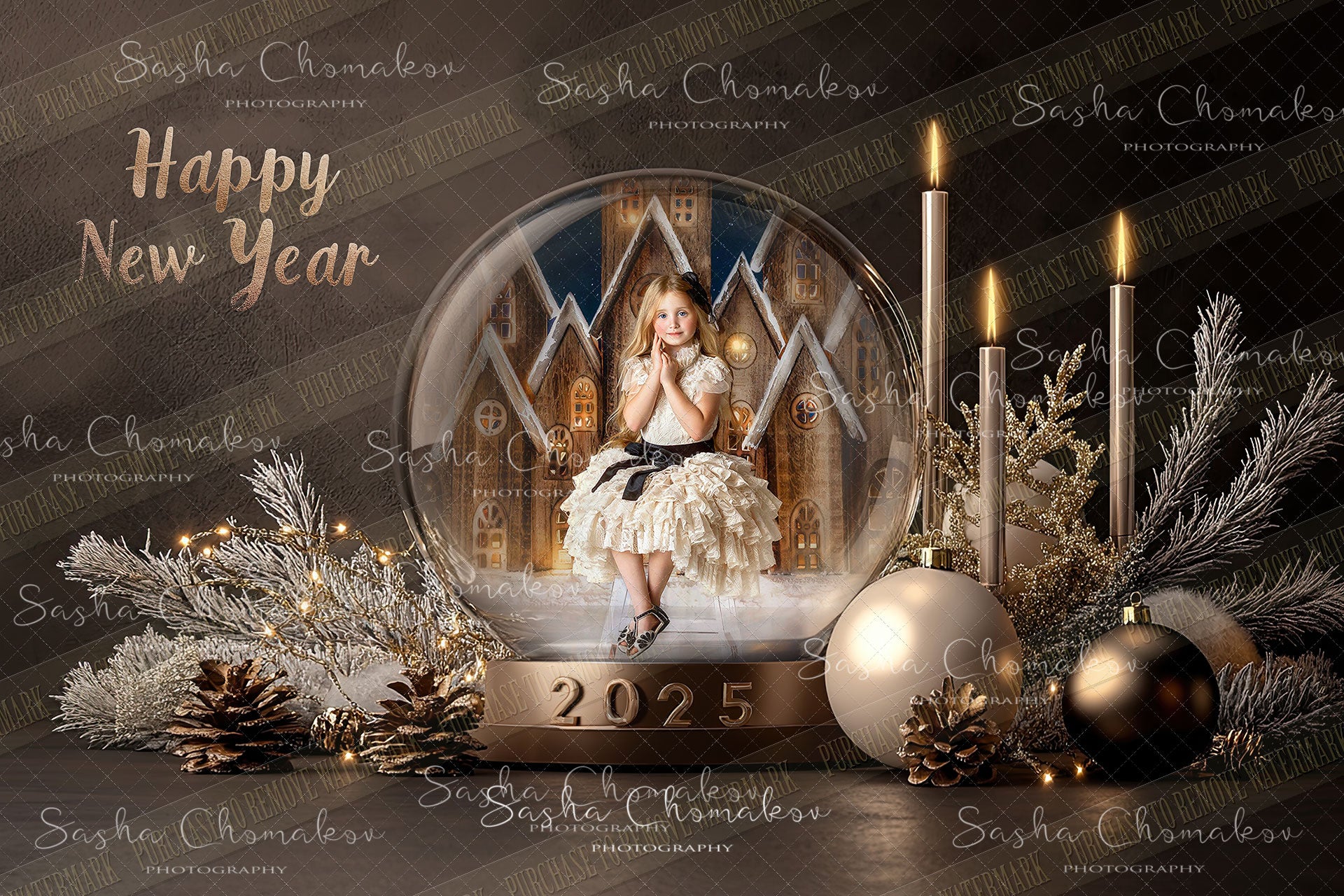 Digital Backdrop Happy new year 2025 to 2030