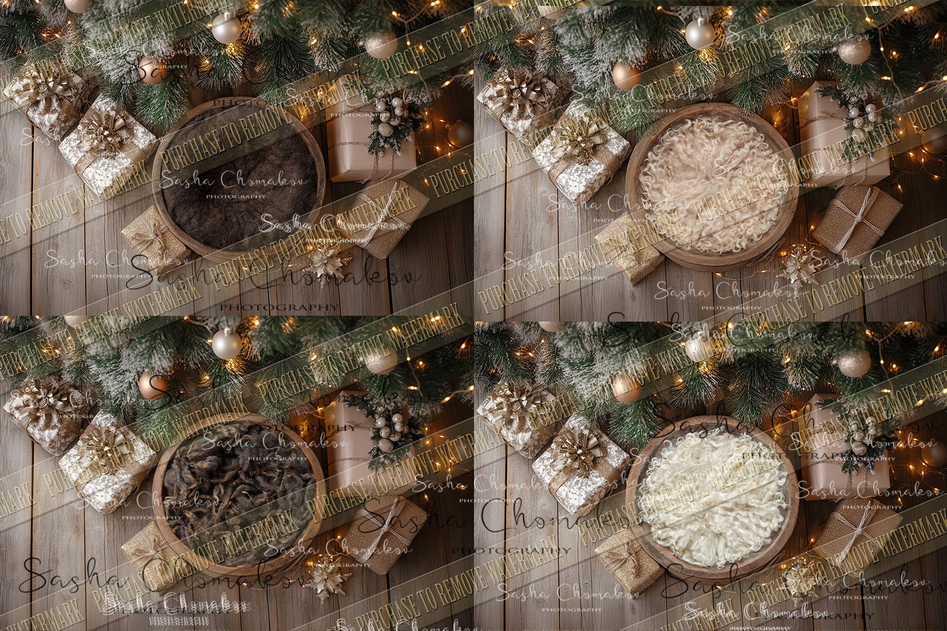 Digital background Ai generated Christmas