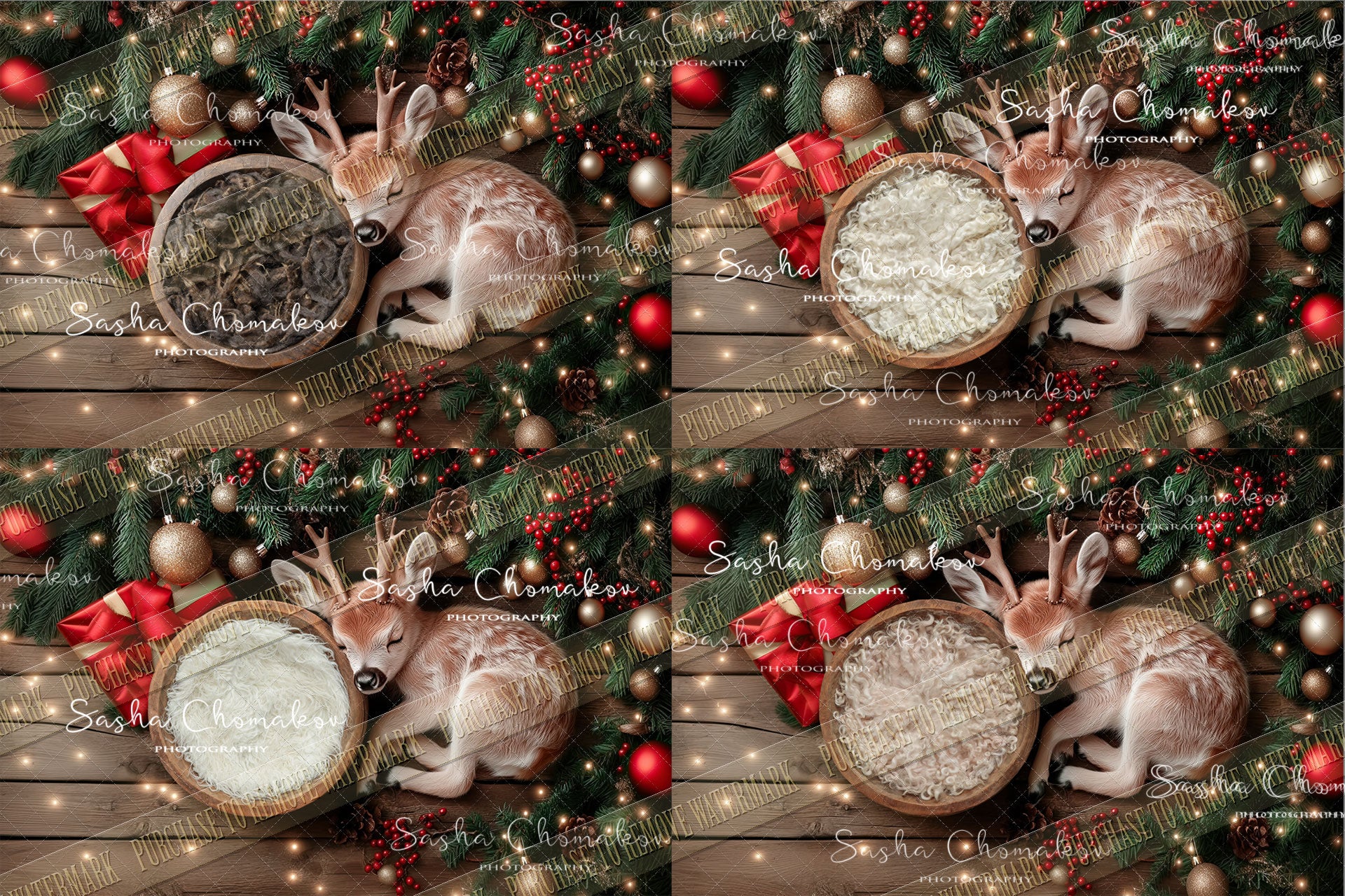 Digital background Ai generated Christmas