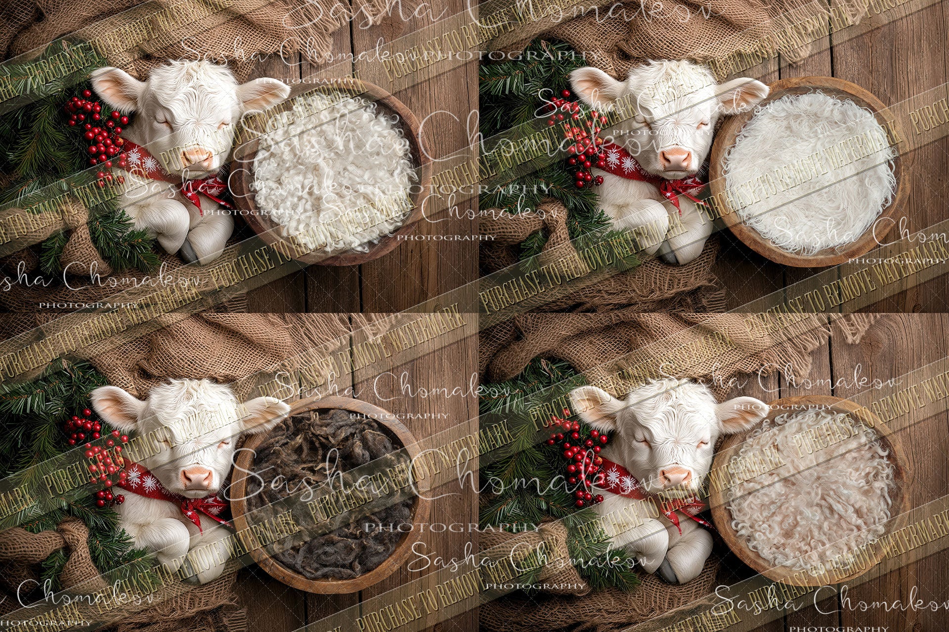 Digital background Ai generated Christmas in the barn