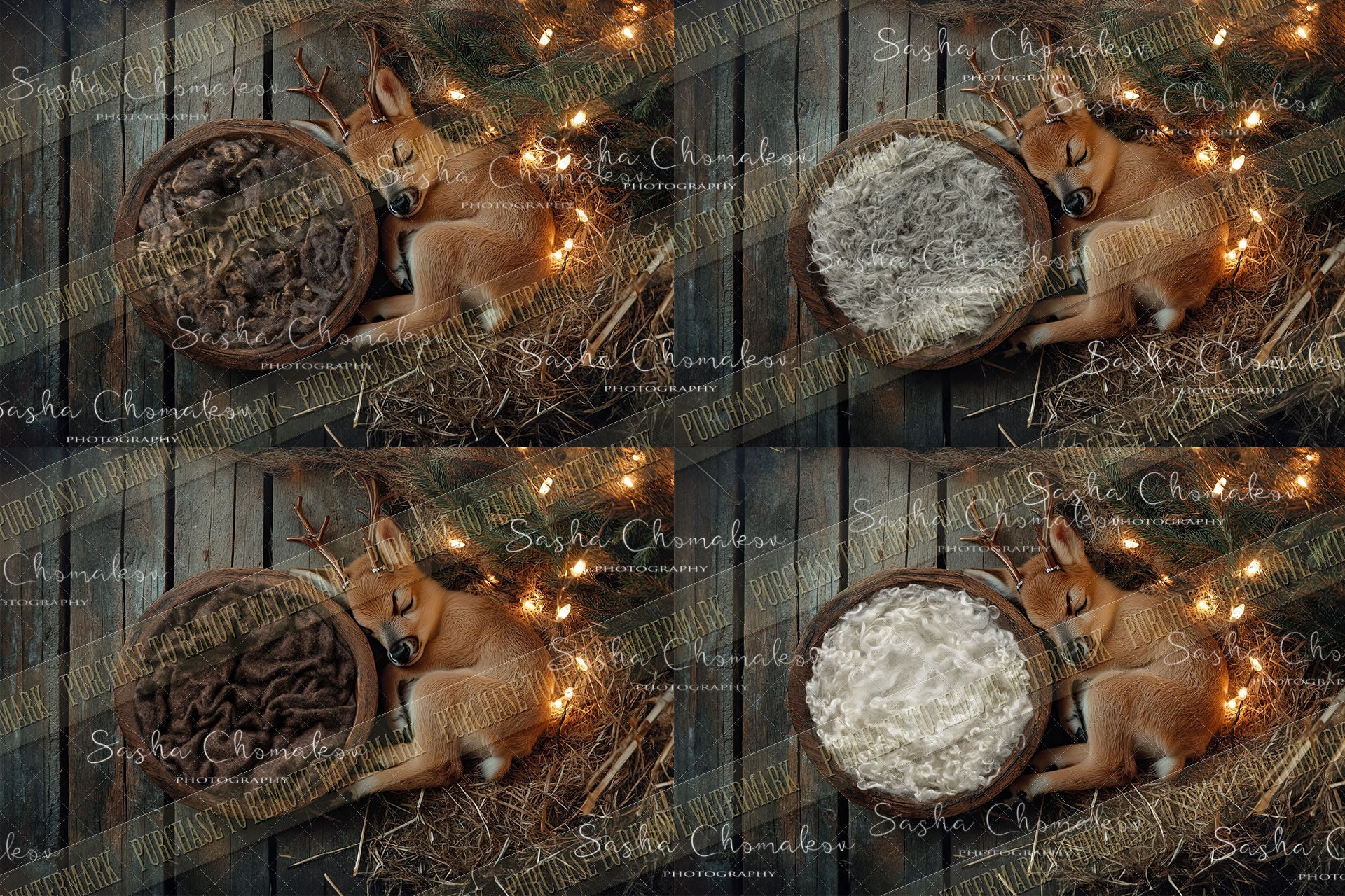 Digital background Ai generated Christmas in the barn