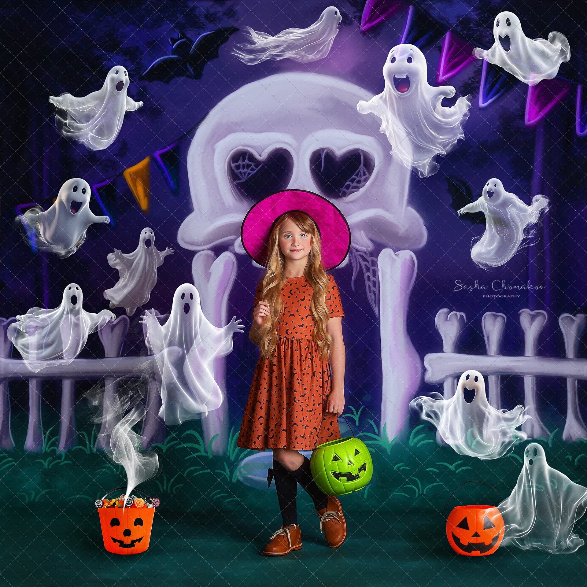 Cute Ghosts  overlays   Ai generated