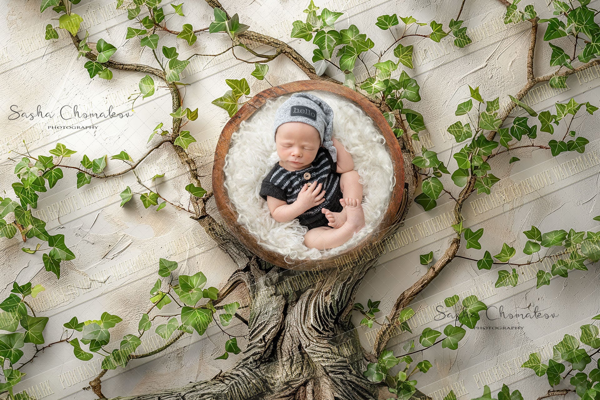 Digital  background  Spring  overhead boys   tree