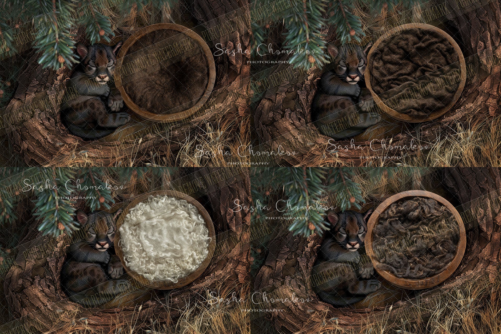 Digital  background overhead zoo wild animals Ai generated