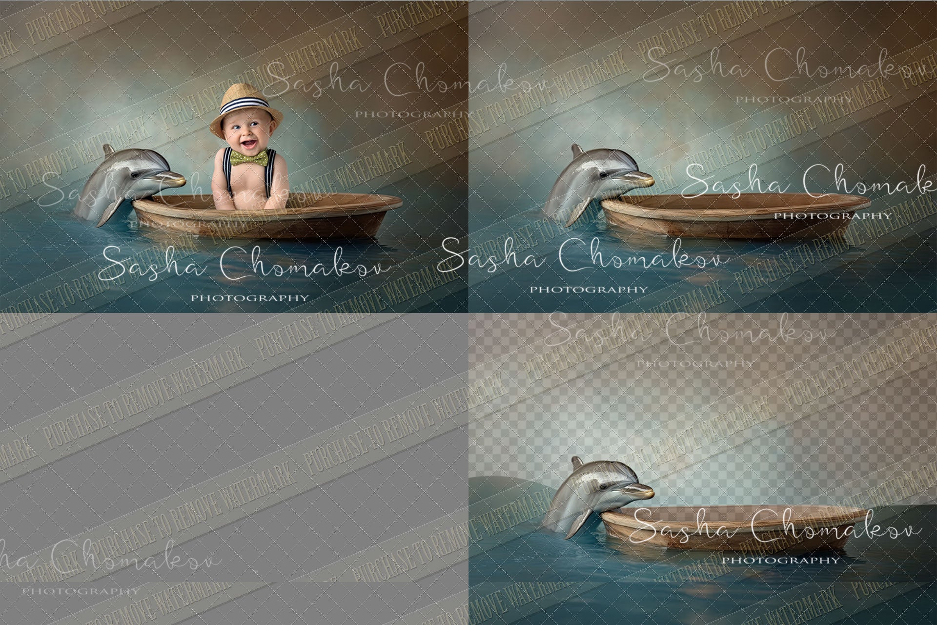 Digital background Ai generated boat sitter