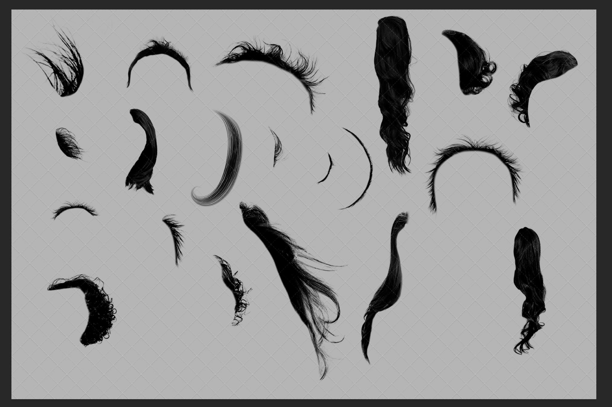 Photoshop hair brushes