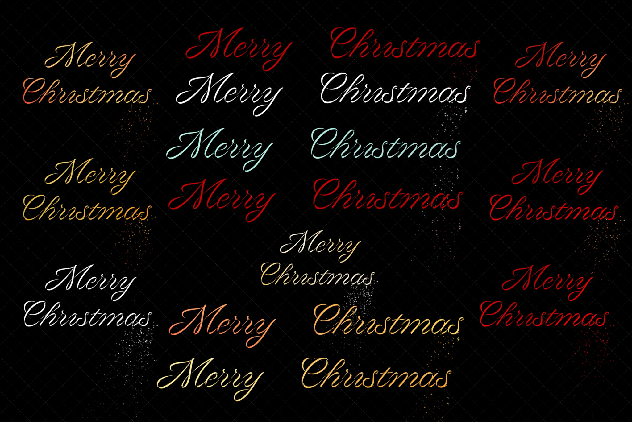 Animated  Merry Christmas Happy New year  overlays animation